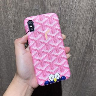 Goyard Goyardine Saint Louis X Kwas iPhone Case Pink