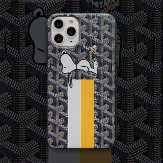 Goyard Goyardine Saint Louis X Snoopy iPhone Case Black